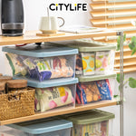 (Bundle of 2) Citylife 10L Large Capacity Toy Organizer Storage Box Stackable Container Document Organizer X-6127