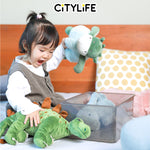 (Bundle of 2) Citylife 10L Large Capacity Toy Organizer Storage Box Stackable Container Document Organizer X-6127