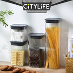 Citylife Stackable Airtight Storage Container For Kitchen Dry Food Storage ContainerH-4104050607