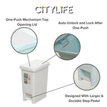 Citylife 10L Rubbish Bin Waste bin dustbin Trash Bins Garbage Bin Kitchen Bin  T-3068