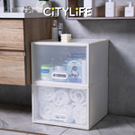 Citylife 40L Stackable Storage Chest Drawers box Home Organizer Drawer Plastic Cabinet G-5205