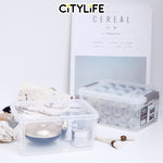 (BUNDLE OF 2) Citylife 1.25L Widea Transparent Storage Box Stackable Storage Mini Container Box - XS X-6315