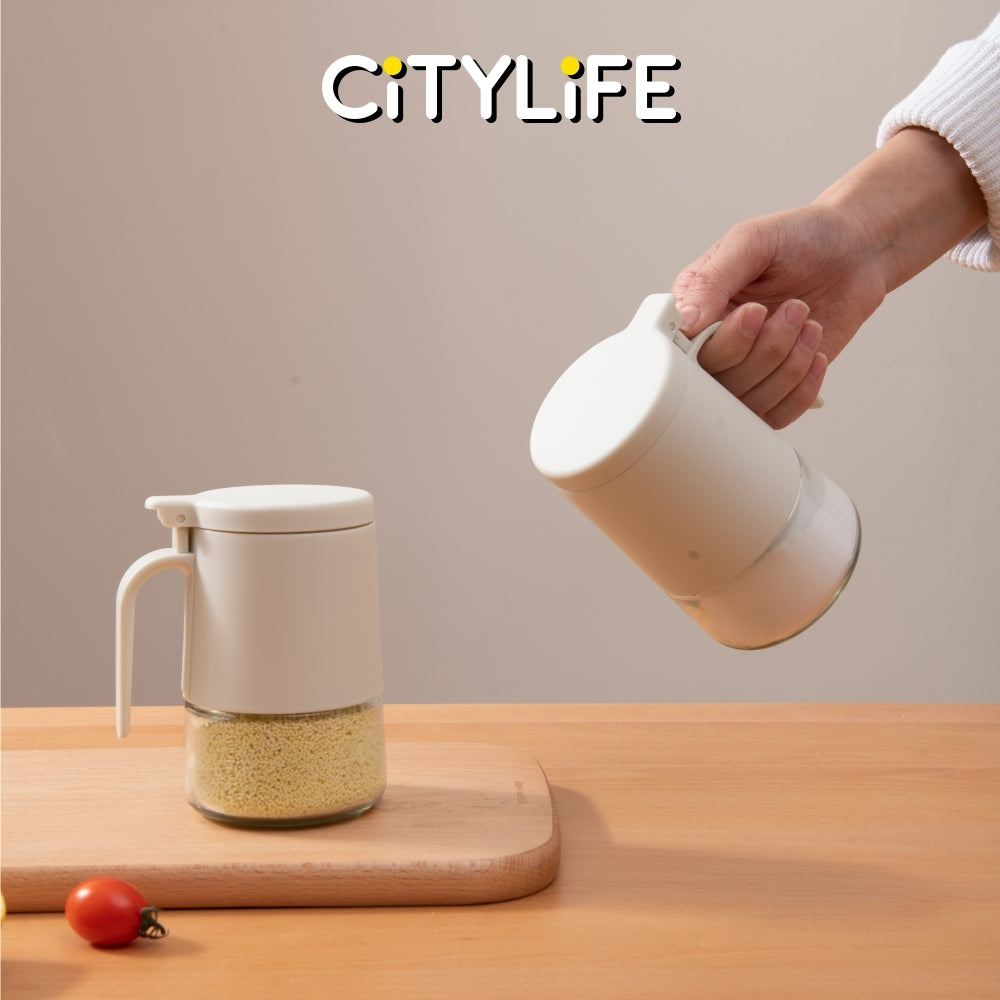 Citylife 350ml Large Capacity Seasoning Bottle Bottle Spice Container for Kitchen Cooking Seasonings H-9456