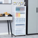 Citylife 135L 5 Tier Storage Cabinet Space Saving Drawer Knock Down Cabinet Cabinet Organizer G-5091