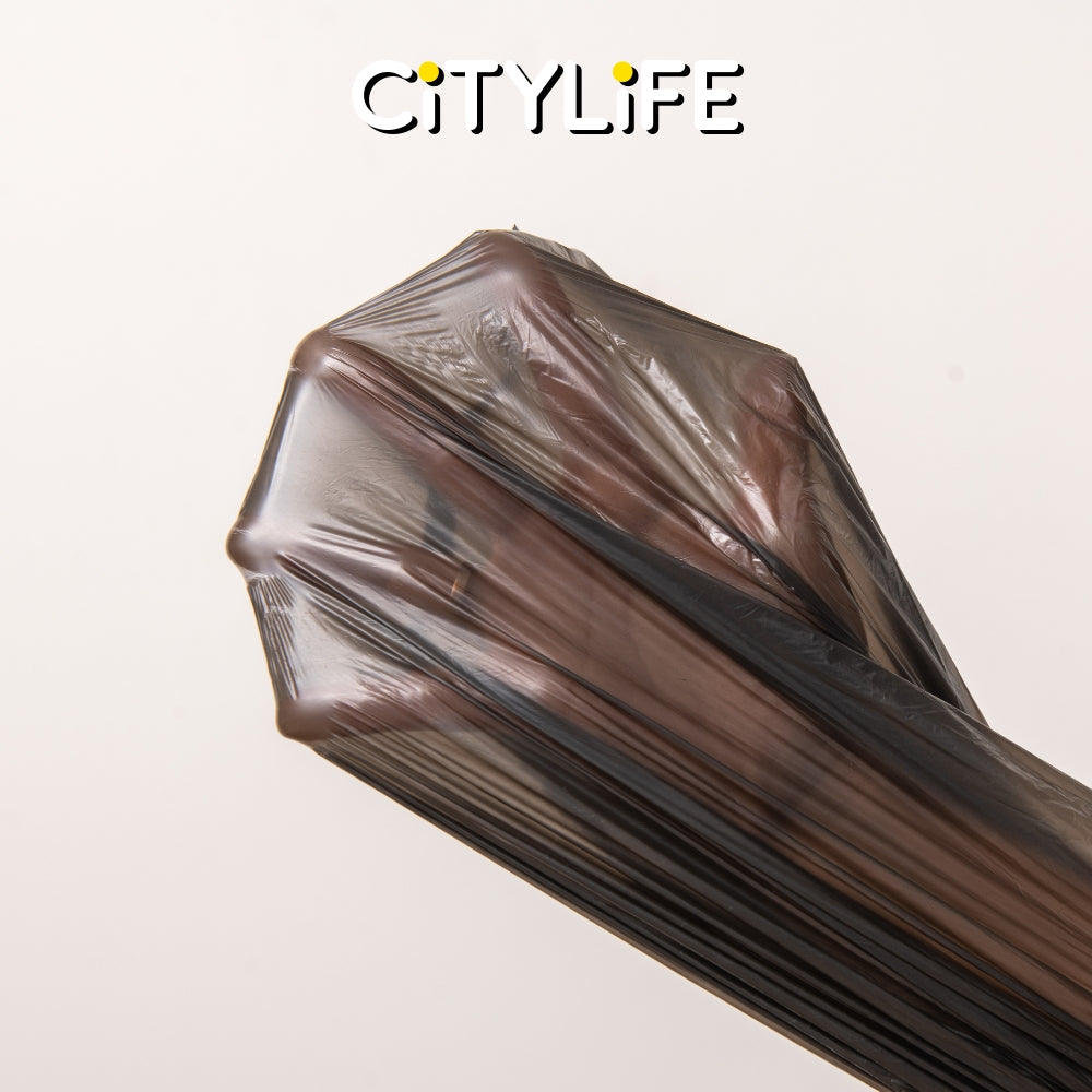 (BUNDLE OF 6) Citylife Vest/Drawstring Garbage bag Large Trash Bag Rubbish Bag W-9423