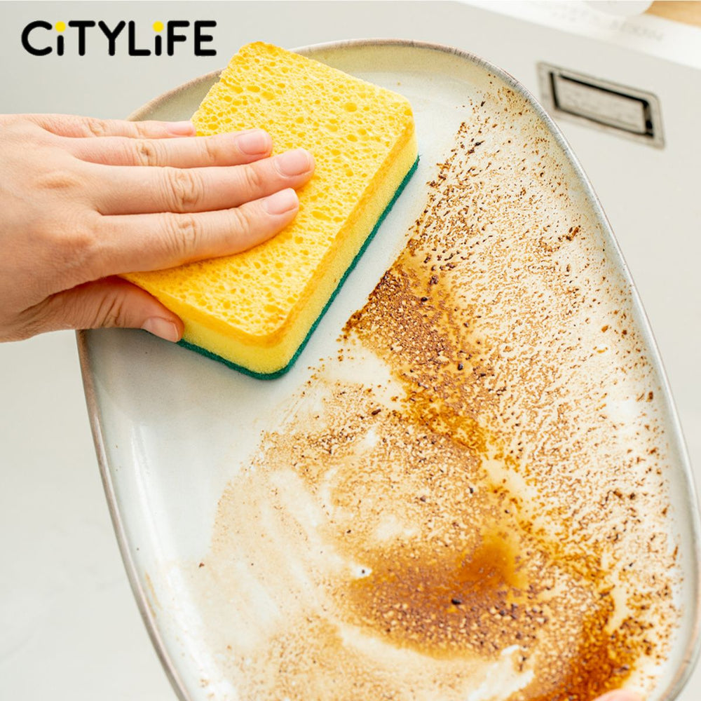 🔥NEW🔥Citylife Kitchen Sponge Sponge Dual-Side Scrub Sponges for Kitchen Cleaning, Dishwashing