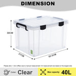 Citylife 26L to 55L Hercules Anti-Humidity Storage Box Stackable Strong Storage Container Box X-63717273