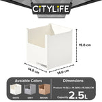 Citylife 1.2L to 9.7L Storage Box Organizsation Box Wardrobe Kitchen Living Room Storage Boxes Organizer H-7334-40