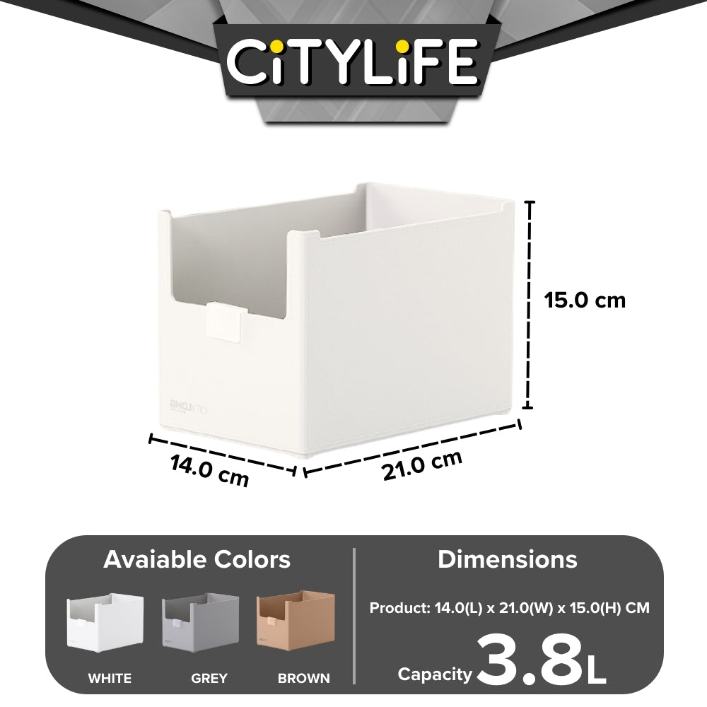 Citylife 1.2L to 9.7L Storage Box Organizsation Box Wardrobe Kitchen Living Room Storage Boxes Organizer H-7334-40