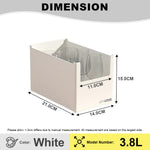 Citylife 1.2L to 9.7L Storage Box Organizsation Box Wardrobe Kitchen Living Room Storage Boxes Organizer H-7334-40