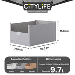 Citylife 1.2L to 9.7L Storage Box Organizsation Box Wardrobe Kitchen Living Room Storage Boxes Organizer H-7334-40