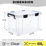 Citylife 26L to 55L Hercules Anti-Humidity Storage Box Stackable Strong Storage Container Box X-63717273