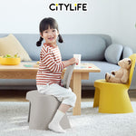 Citylife Sturdy Stackable Kids or Adults Stool Chair with Backrest - (Hold Up To 120kg) D-2123