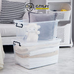 Citylife 33L Multipurpose Stackable Storage Container Box W/O Wheels X-6044