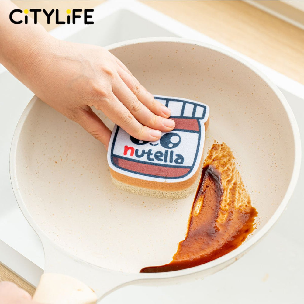 🔥NEW🔥 Citylife Kitchen Sponge Sponge Dual-Side Scrub Sponges for Kitchen Cleaning, Dishwashing