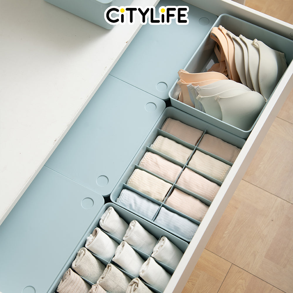 Citylife 10 Grids Underwear Storage Box Bra panties Socks Storage Box Cloth Storage Box H-9190