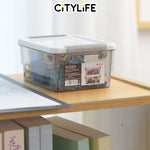 (BUNDLE OF 2) Citylife 0.5L Widea Transparent Storage Box Stackable Storage Mini Container Box - XXS X-6314