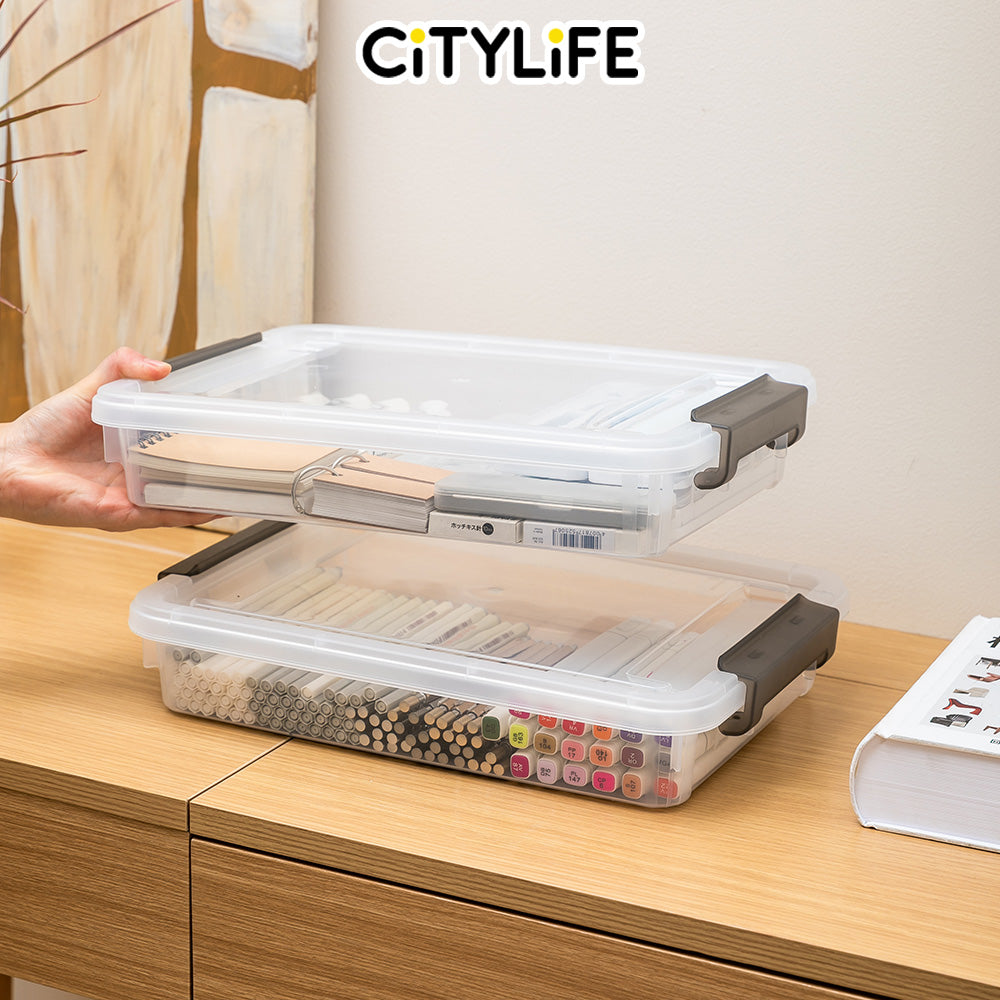 Citylife 3.2L/4.5L Widea Stackable A4 Organizing Box File Storage Container Box X-631213