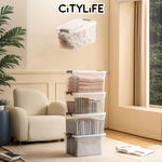 Citylife 30L Widea Transparent Storage Box Stackable Storage Container Box - XL X-6325