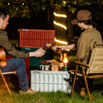 Citylife 64L Collapsible Storage Box Crate with Lid Folding Storage Box with Cover Panel for Home Outdoor