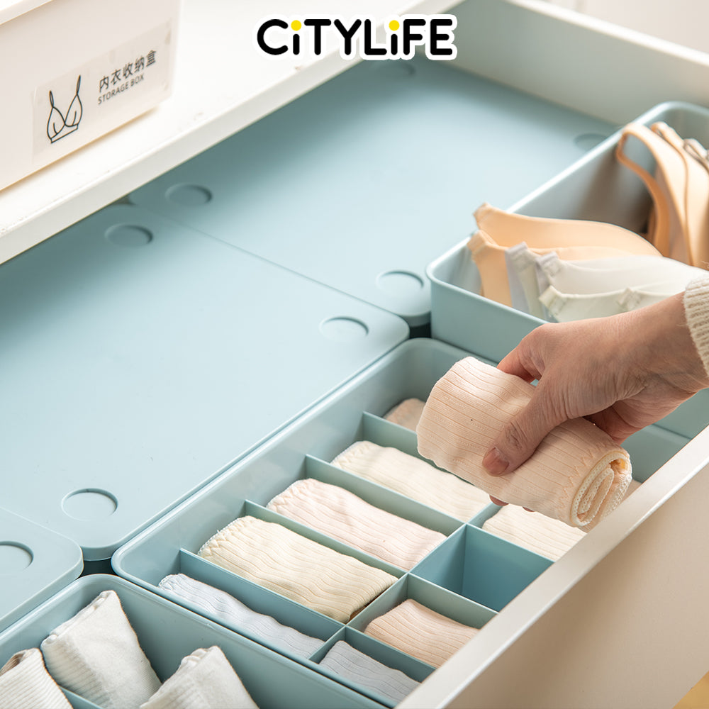 Citylife 10 Grids Underwear Storage Box Bra panties Socks Storage Box Cloth Storage Box H-9190