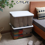 (BUNDLE OF 2) Citylife 45L PIATTO Transparent Organizer Stackable Storage Container Box X-6270