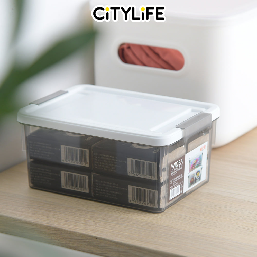 (BUNDLE OF 2) Citylife 1.25L Widea Transparent Storage Box Stackable Storage Mini Container Box - XS X-6315