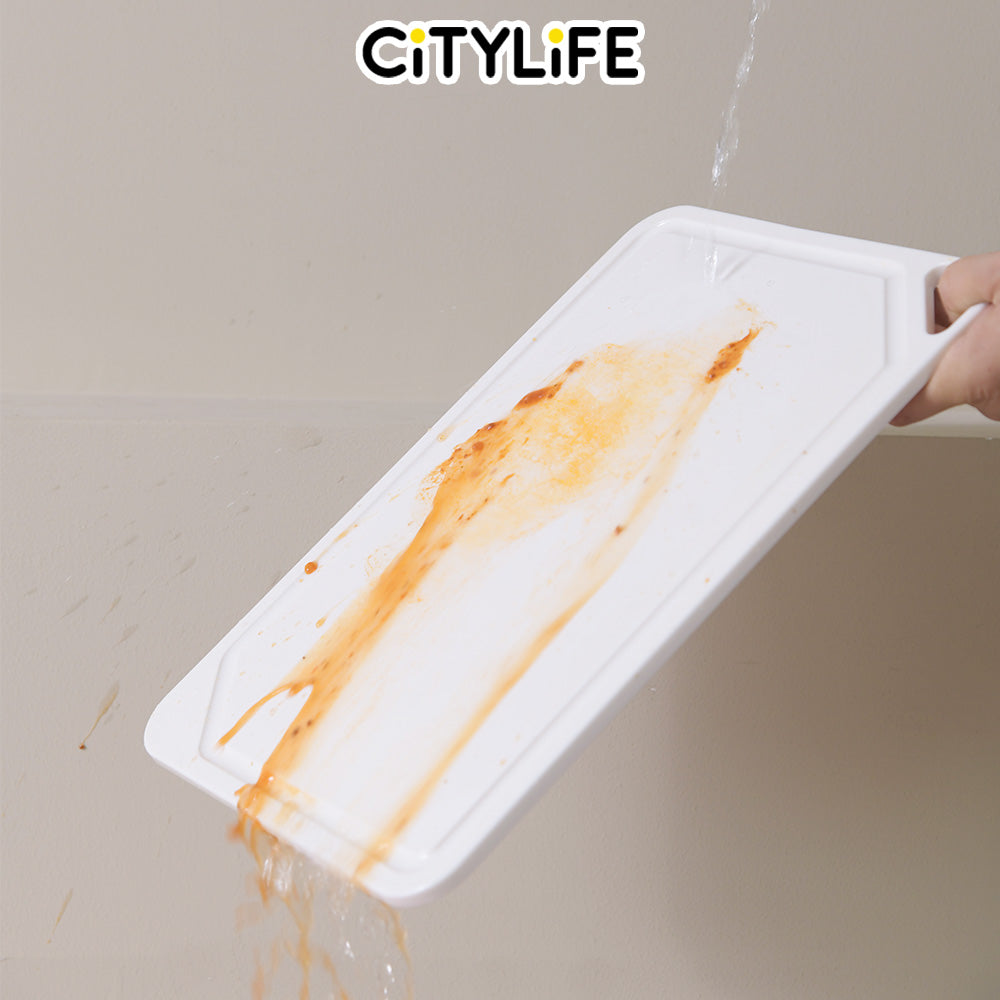 (BUNDLE OF 2) - Citylife Anti-bacterial Non-slip Kitchen Meat Fruit Vegetable Chopping Board Food Chopping Board KB-715455