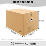 (Bundle of 5) Citylife Big Moving Box / Packaging Carton Box / Storage Box / Courier box Carton Box / Cardboard Box X-9200010203