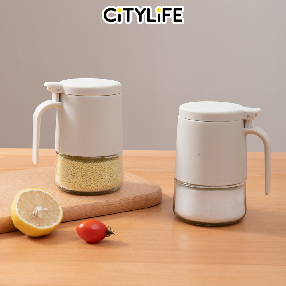 Citylife 350/395ml Large Capacity Seasoning Bottle Bottle Spice Container for Kitchen Cooking Seasonings H-9456