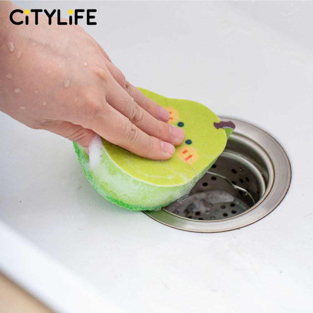 🔥NEW🔥 Citylife Kitchen Sponge Sponge Dual-Side Scrub Sponges for Kitchen Cleaning, Dishwashing