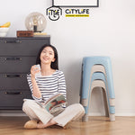 Citylife Sturdy Stackable Picnic Gathering Cuboid Sitting Stool Chair Hold Up To 120kg D-2124
