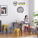 Citylife Sturdy Stackable Picnic Gathering Cuboid Sitting Stool Chair Hold Up To 120kg D-2124