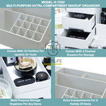 Citylife Multi-Purpose Extra Compartment Makeup Stationary Storage Organizer H-7250