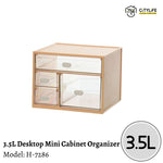 Citylife 3.5L Multi-Purpose Brick Desktop Mini Cabinet Storage Drawers Desk Organizer H-7286