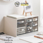 Citylife 4.8L Multi-Purpose Brick Desktop Mini Cabinet Storage Drawers Desk Organizer H-7287