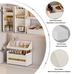 Citylife Cabinet Storage Box Make Up Organizer Container Bathroom Stackable Mirror Skincare Acrylic Makeup Cosmetic Organiser H-7355/62