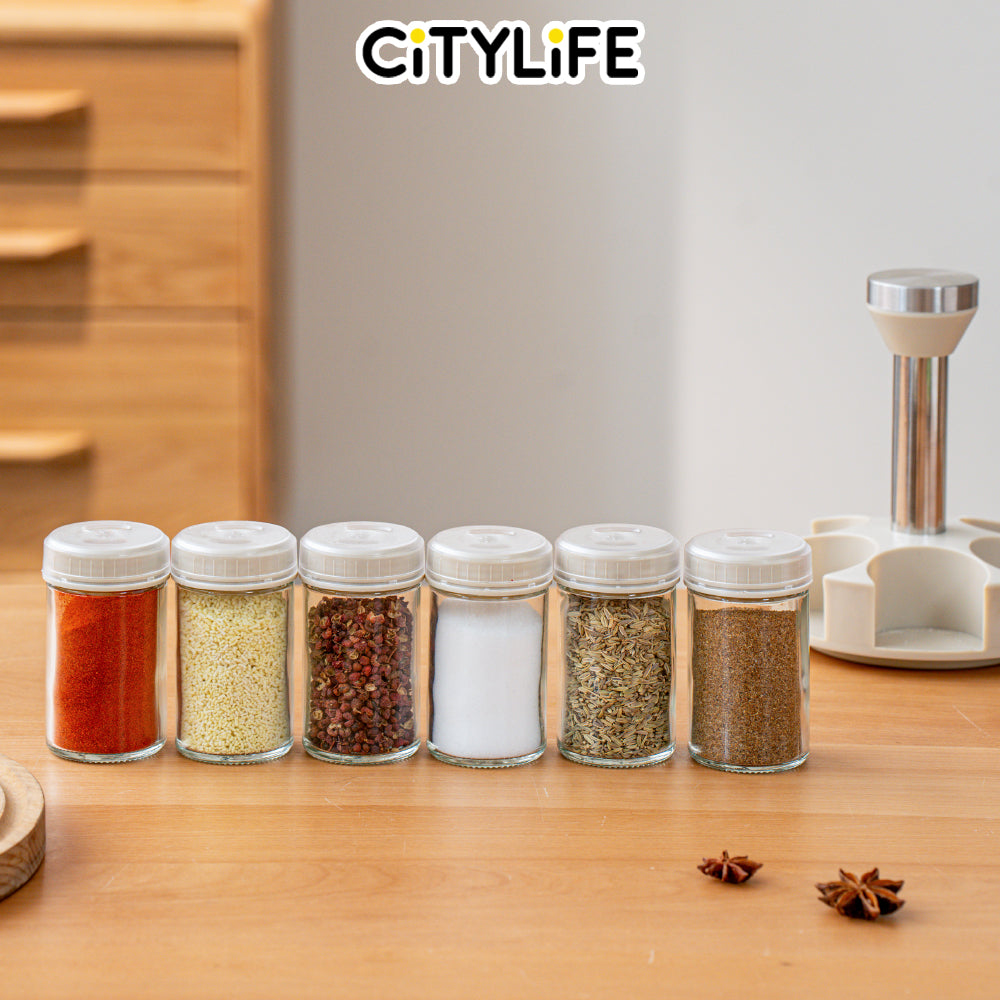 Citylife 360 Rotating Tray Condiment Organizer Spice Tray Organizer Seasoning Rack Shelf Kitchen Organizer H-80202