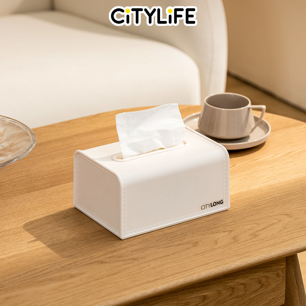 Citylife Faux leather texture Tissue Box Mini Facial Paper Organizsation Box H-80325