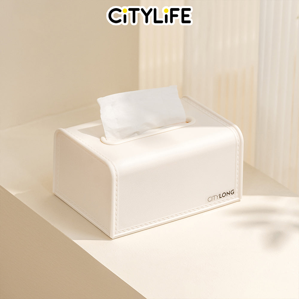 Citylife Faux leather texture Tissue Box Mini Facial Paper Organizsation Box H-80325