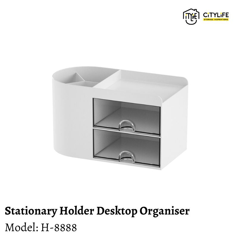 Citylife Multi-Purpose Stationary Holder Desktop Organiser for Office Study Room With Extra Compartments H-8888