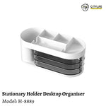 Citylife Multi-Purpose Stationary Holder Desktop Organiser for Office Study Room With Extra Compartments H-8889