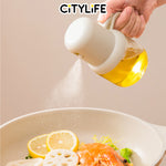 Citylife 225/250ml Oil Bottle Kitchen Spray Cooking Baking Mist Sprayer BBQ Spray Bottle of Air  Fryer & BBQ H-9457