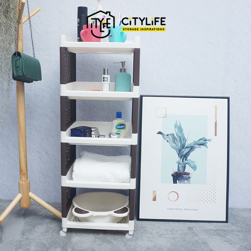 Citylife 5 Tier Multi-Purpose Kitchen Bathroom KD Rack J-7097