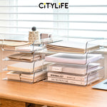 Citylife Acrylic Stackable Desktop Organiser Makeup Box Skincare Cosmetics Storage Box J-867071