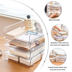 Citylife Acrylic Stackable Desktop Organiser Makeup Box Skincare Cosmetics Storage Box J-867071