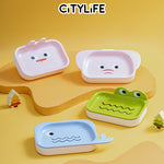 Citylife 170ML Children's Drain Soap Dish Soap Holder Tray Rack Shelf Storage Bathroom Accessories KB-7029 31