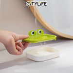 Citylife 170ML Children's Drain Soap Dish Soap Holder Tray Rack Shelf Storage Bathroom Accessories KB-7029 31