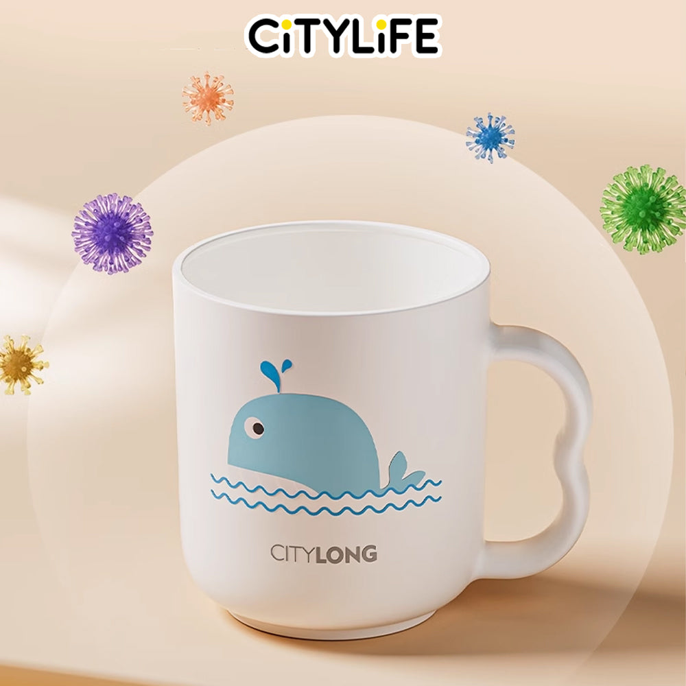 Citylife 260ML Multifunction Food Grade Rinse Cups Home Drinkware Bathroom Accessories Water Mug Plastic Mouthwash Cup KB-7326