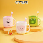 Citylife 260ML Multifunction Food Grade Rinse Cups Home Drinkware Bathroom Accessories Water Mug Plastic Mouthwash Cup KB-7326